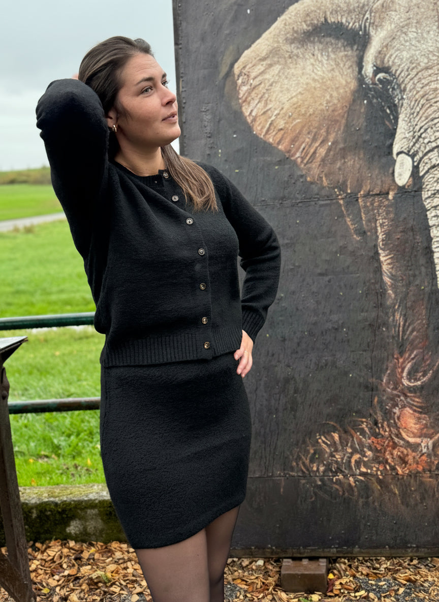 Ensemble gilet et jupe Morgane