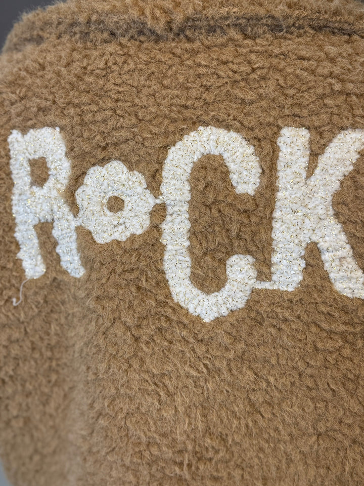 🧥✨ Gilet sans manches bouclette “ROCK” femme (beige • camel • chocolat)