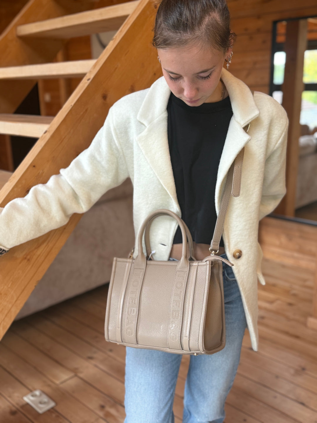 Sac Astrid beige S