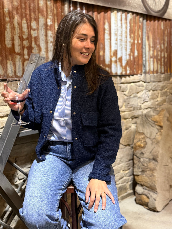 🖤 Veste Teddy Bouclette Premium – L’indispensable cocoon chic de la saison