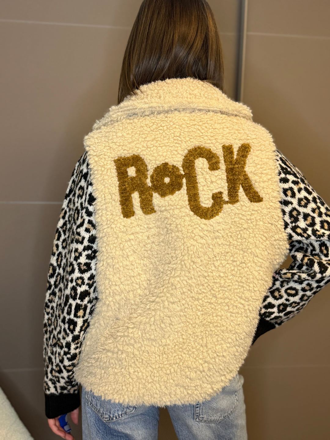 🧥✨ Gilet sans manches bouclette “ROCK” femme (beige • camel • chocolat)