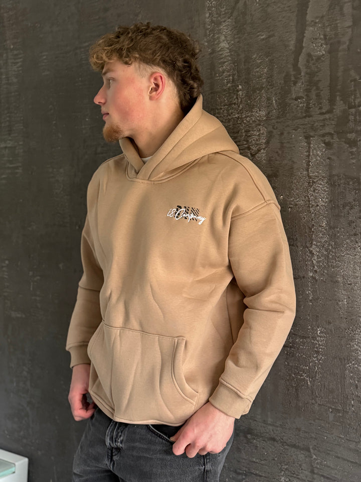 Sweat à capuche beige sable “Pierre” – Style streetwear doux et affirmé