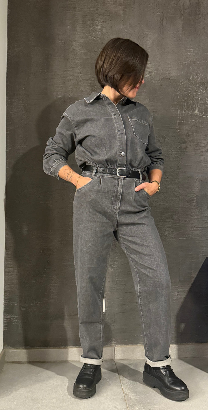 Combinaison en jean “Nath” – Moderne, audacieuse et ultra tendance 💥