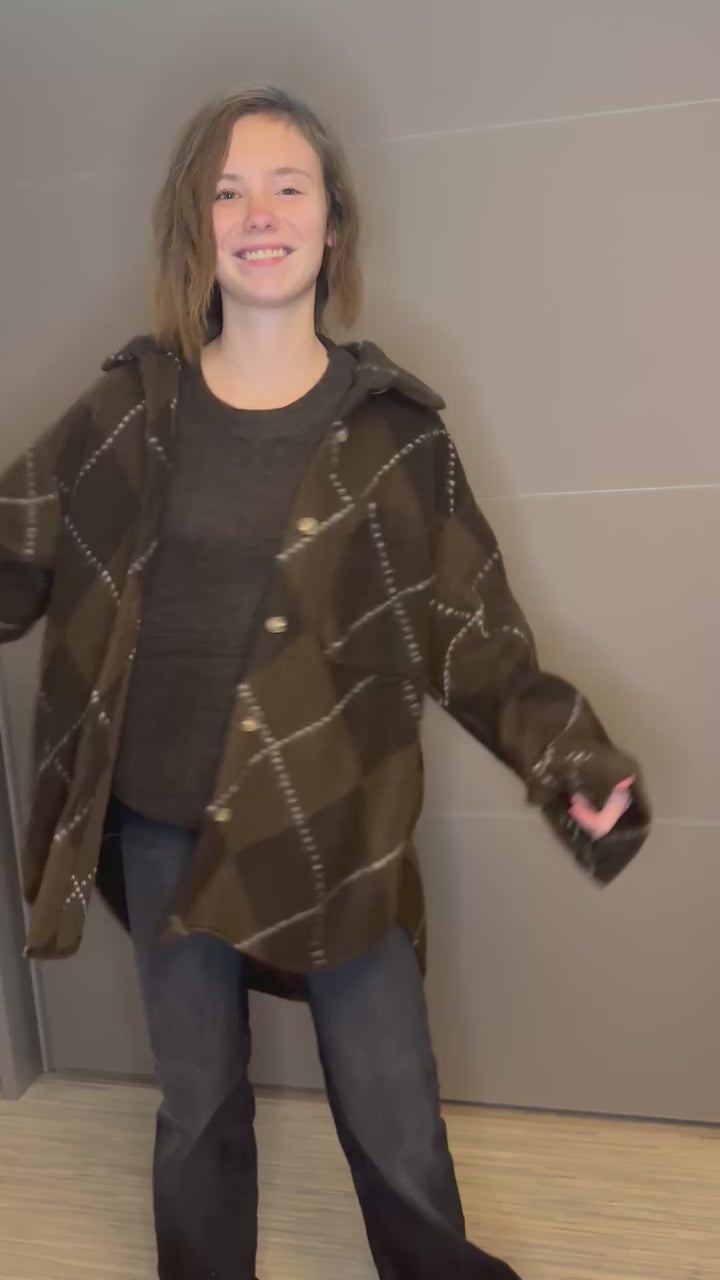 🤎 SURCHEMISE À CARREAUX – CHALEUR & STYLE