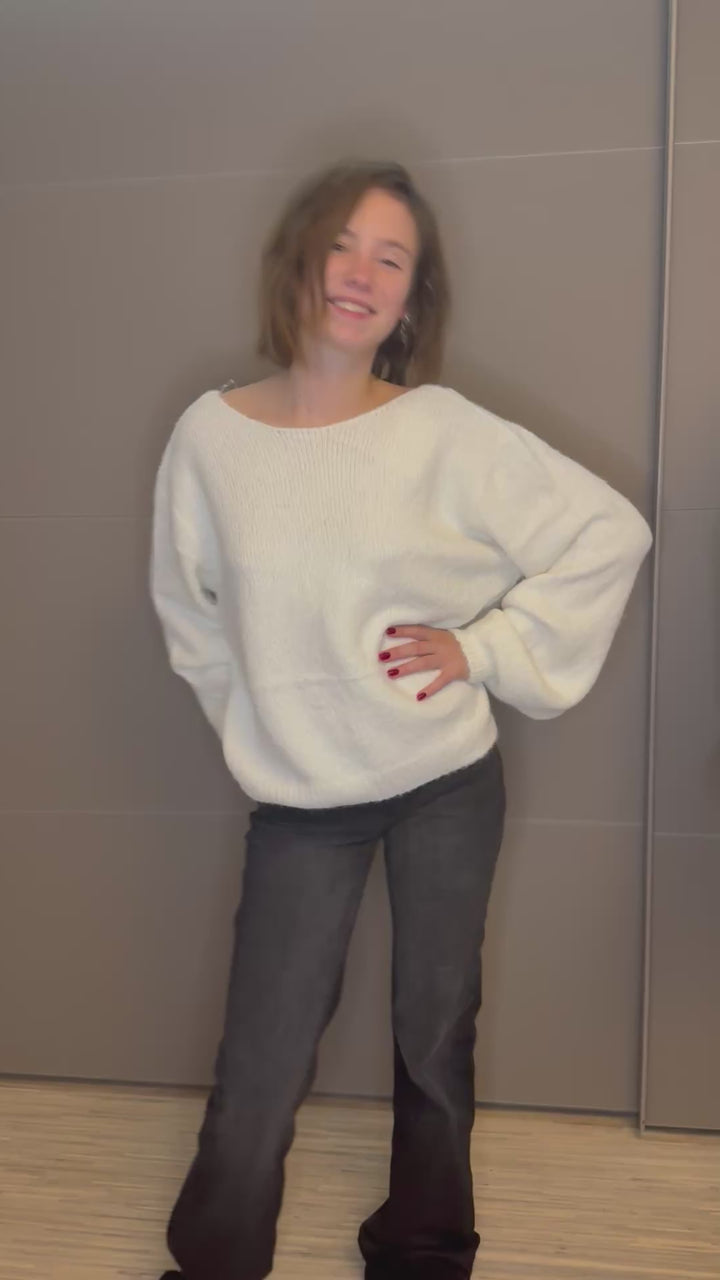 🧶 Pull “Nœuds Pailletés” Gabriela